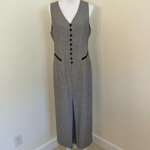 Vintage Clues Collections Paris New York Black and White Houndstooth Dress